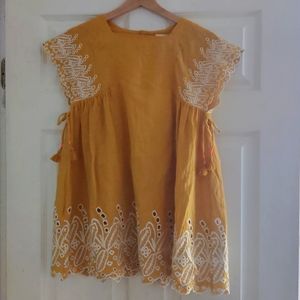 Louise misha yellow girls embroidered dress 12